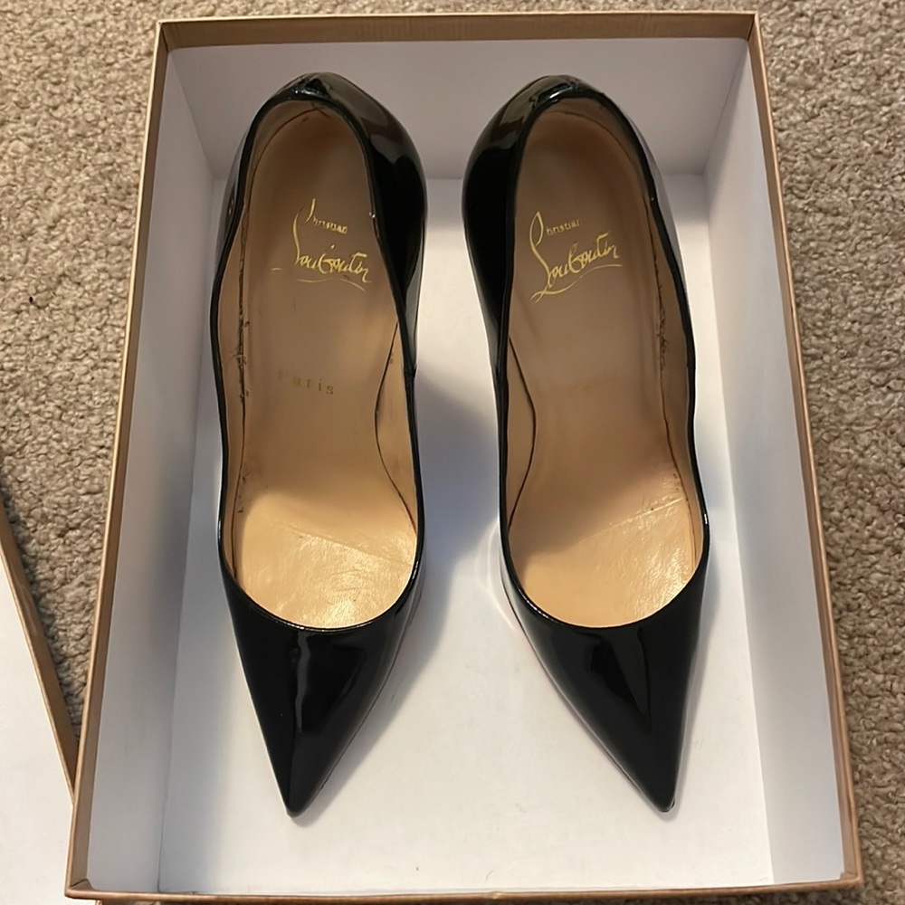 Louboutin Black Kate Heels